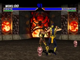 Mortal Kombat 4 gameplay screenshot on PS1