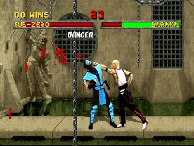 Mortal Kombat II gameplay screenshot on PS1
