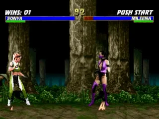 Mortal Kombat Trilogy gameplay screenshot on PS1