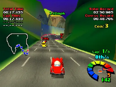 Motor Toon Grand Prix gameplay screenshot on PS1