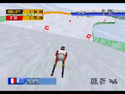 Nagano Winter Olympics '98 gameplay screenshot on PS1