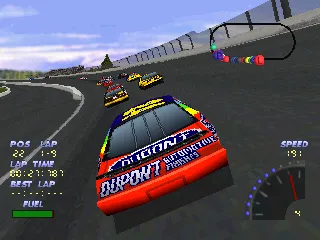 NASCAR 98 gameplay screenshot on PS1