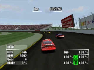 NASCAR Heat gameplay screenshot on PS1