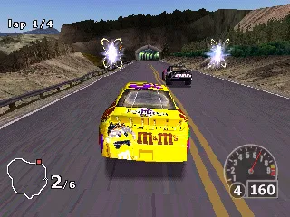 NASCAR Rumble gameplay screenshot on PS1