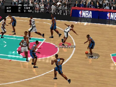 NBA Live 2000 gameplay screenshot on PS1