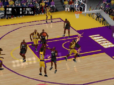 NBA Live 2002 gameplay screenshot on PS1