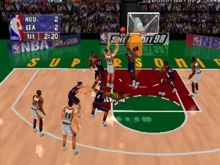 NBA ShootOut 98 gameplay screenshot on PS1