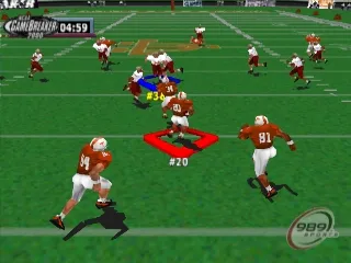NCAA GameBreaker 2000 gameplay screenshot on PS1