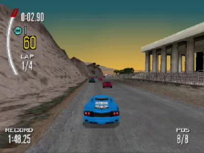 Need for Speed II gameplay screenshot on PS1