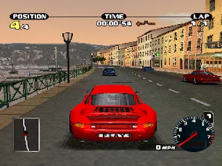 Need for Speed: Porsche Unleashed gameplay screenshot on PS1