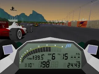 Newman Haas Racing gameplay screenshot on PS1