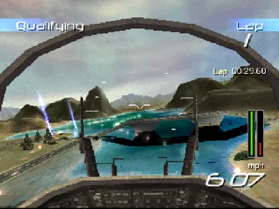 N.GEN Racing gameplay screenshot on PS1