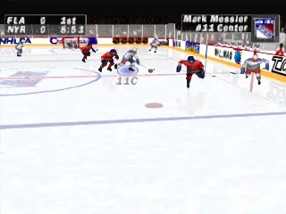 NHL FaceOff gameplay screenshot on PS1
