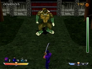 Ninja: Shadow of Darkness gameplay screenshot on PS1