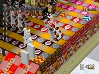 No One Can Stop Mr. Domino! gameplay screenshot on PS1