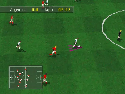 Olympic Soccer gameplay screenshot on PS1