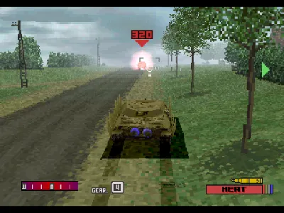 Panzer Front gameplay screenshot on PS1