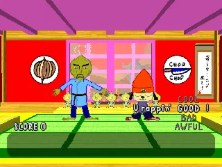 PaRappa the Rapper gameplay screenshot on PS1