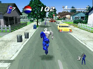 Pepsiman gameplay screenshot on PS1