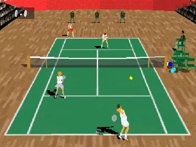 Pete Sampras Tennis '97 gameplay screenshot on PS1