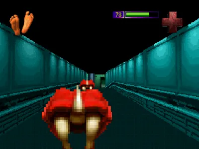 PO'ed gameplay screenshot on PS1