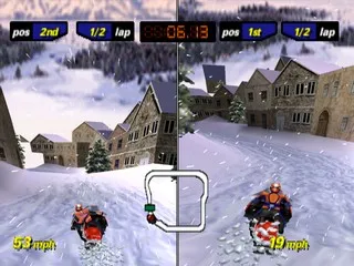 Polaris SnoCross gameplay screenshot on PS1