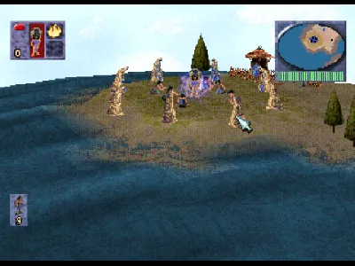 Populous: The Beginning gameplay screenshot on PS1