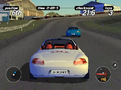Porsche Challenge gameplay screenshot on PS1