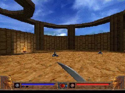 PowerSlave gameplay screenshot on PS1