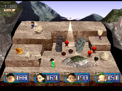 Poy Poy 2 gameplay screenshot on PS1