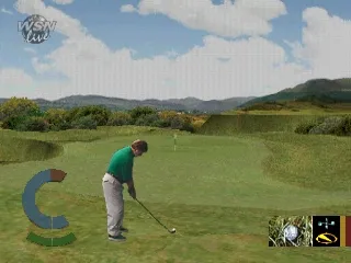 Pro 18: World Tour Golf gameplay screenshot on PS1