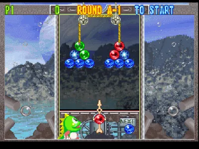 Puzzle Bobble 4 gameplay screenshot on PS1