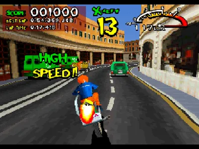 Radikal Bikers gameplay screenshot on PS1
