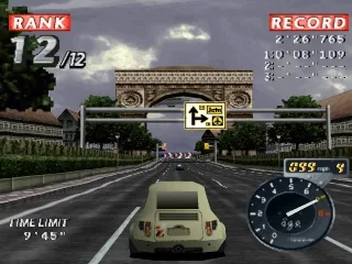 Rage Racer gameplay screenshot on PS1