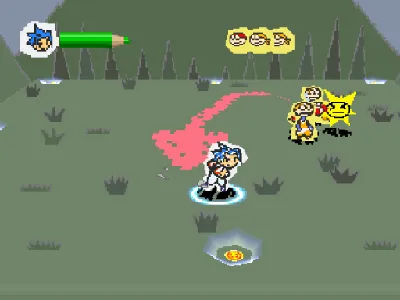 Rakugaki Showtime gameplay screenshot on PS1