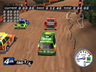 Rally Cross 2 gameplay screenshot on PS1