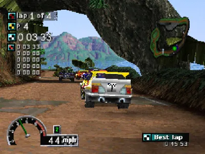 Rally Cross gameplay screenshot on PS1