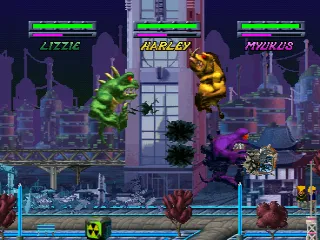 Rampage Through Time gameplay screenshot on PS1