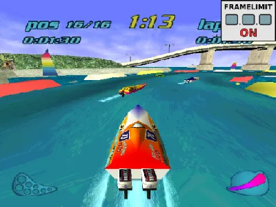 Rapid Racer gameplay screenshot on PS1