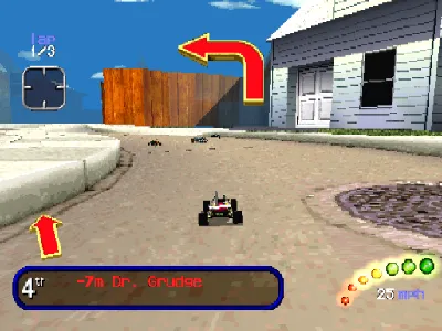 Re-Volt gameplay screenshot on PS1