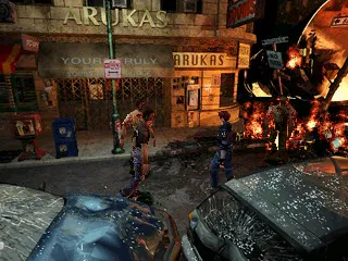 Resident Evil 2 gameplay screenshot on PS1