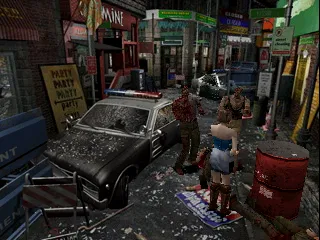 Resident Evil 3: Nemesis gameplay screenshot on PS1