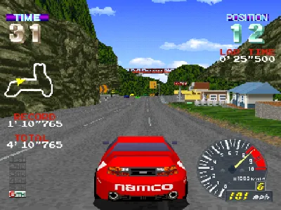 Ridge Racer Revolution gameplay screenshot on PS1