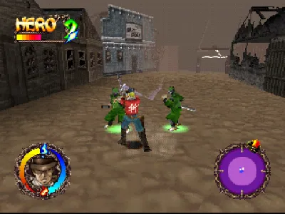 Rising Zan: The Samurai Gunman gameplay screenshot on PS1