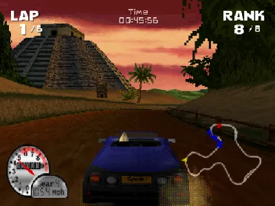 Roadsters gameplay screenshot on PS1