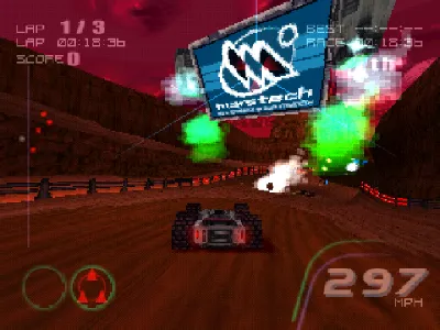 Rollcage Stage II gameplay screenshot on PS1
