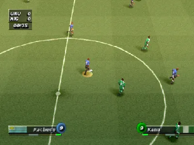 Ronaldo V-Football gameplay screenshot on PS1