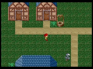 RPG Maker gameplay screenshot on PS1