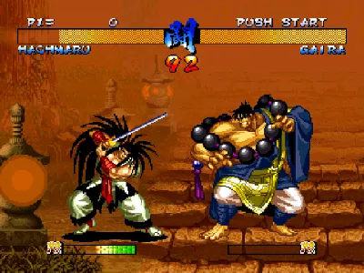 Samurai Shodown III gameplay screenshot on PS1