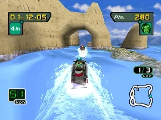 Sea-Doo Hydrocross gameplay screenshot on PS1